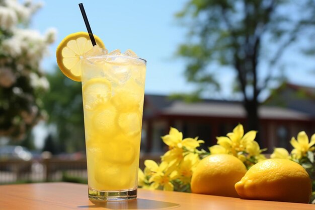Lemonade avec une explosion de soleil Lemonade photographie d'image