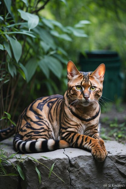 LeonardoDiffusioncatmonténégrorealparkbengalbengalcat1v1