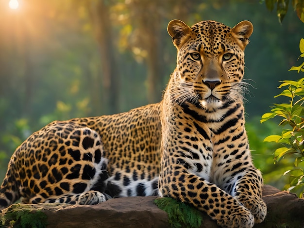 Le léopard au zoo