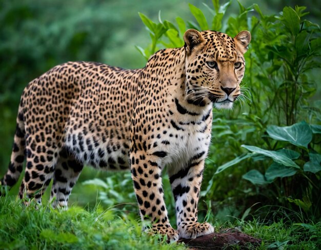 Photo le léopard dans la nature