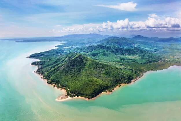 Îles de beauté, vue depuis l'avion