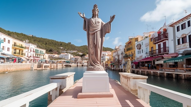 Lettrage biblique art chrétien Jésus-Christ c'est mon chemin de croix ou chemin de croix génératif Ai