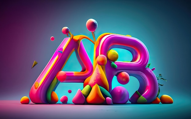 Une lettre en 3D