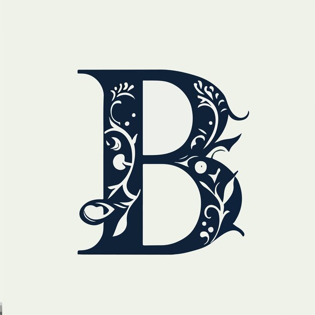une lettre b est peinte sur un fond blanc.