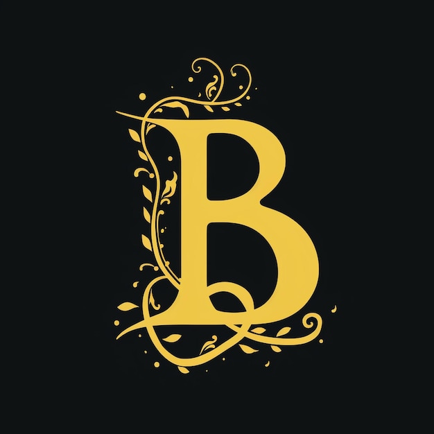 Photo lettre b monogramme logo design illustration graphique créatif