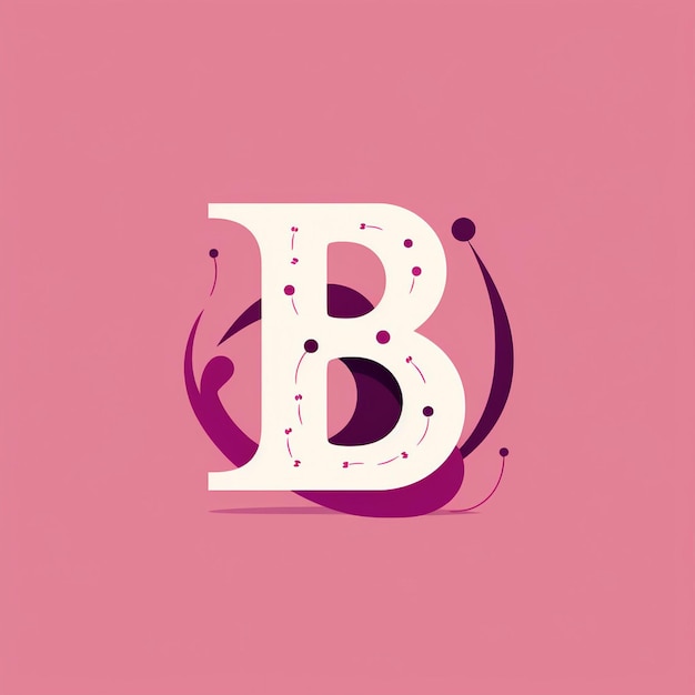 Photo lettre b monogramme logo design illustration graphique créatif