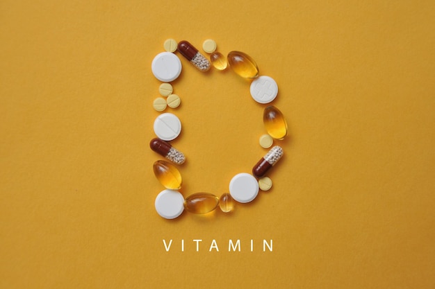 La lettre D des comprimés Vitamine D