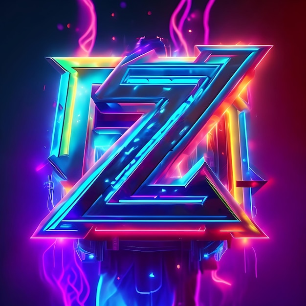 Photo lettre majuscule z création de logo 3d z