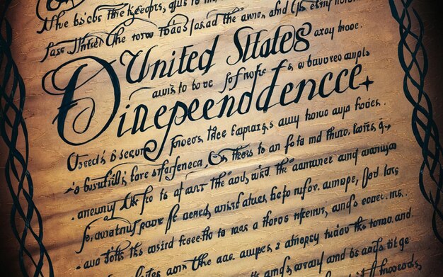 Une lettre manuscrite des États-Unis