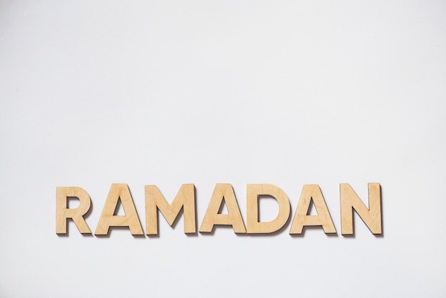 Lettres en bois du Ramadan