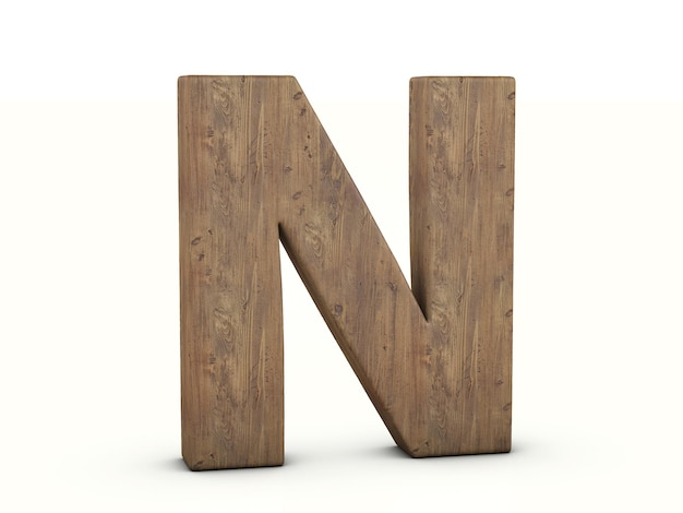 Lettres en bois N