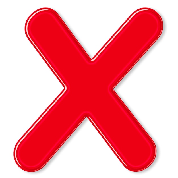 Lettres brillantes en gelée X typographie png