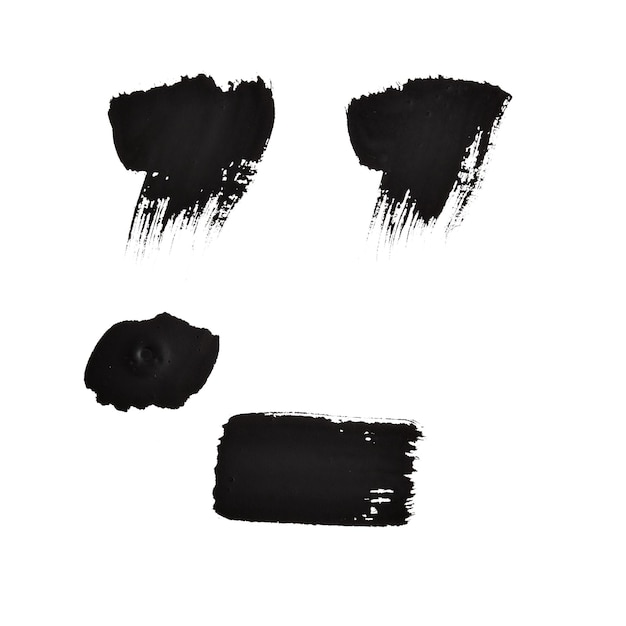 Lettres à l'encre noire
