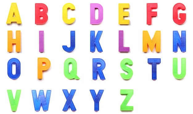 Lettres majuscules de l'alphabet