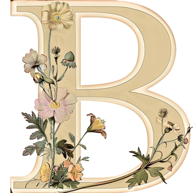 Photo les lettres russes x et b décorées de fleurs de printemps christ est ressuscité clipart de pâques lettres