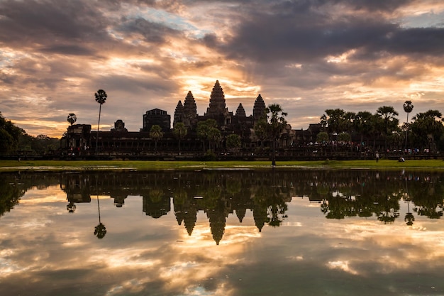 Lever du soleil à Angkor Wat Cambodge Siem Reap