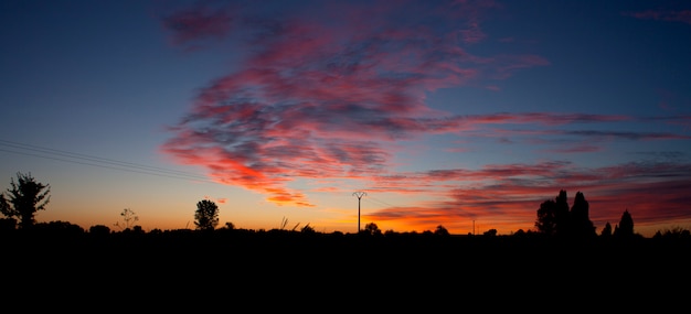 Lever du soleil dans la campagne espagnole