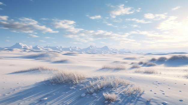 Le lever du soleil dans les montagnes Génératif Ai