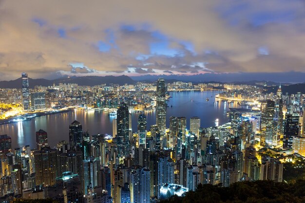 Lever du soleil de Hong-Kong