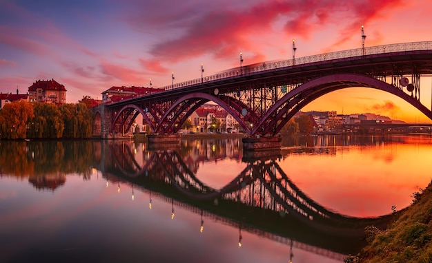 Lever du soleil à Maribor