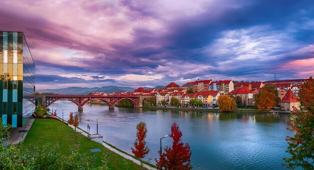 Lever du soleil à Maribor