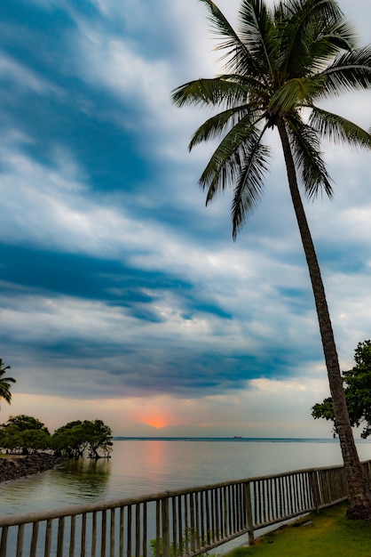 Lever du soleil sur la plage d'Itaparica