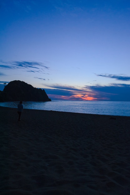 Lever du soleil sur la plage