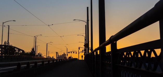 Lever du soleil à Portland