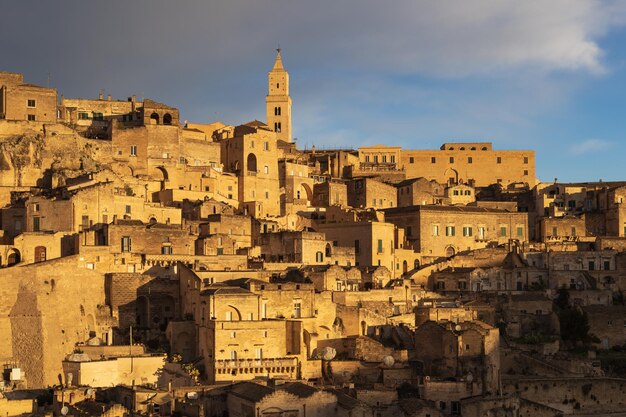 Photo lever du soleil à sassi di matera