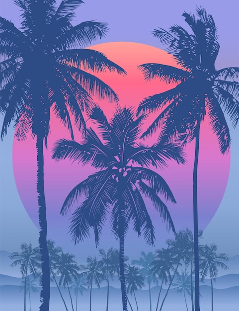 le lever du soleil tropical