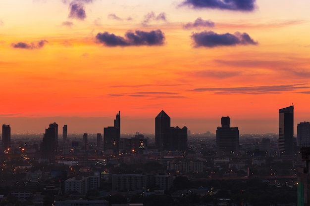 Lever de soleil à Bangkok