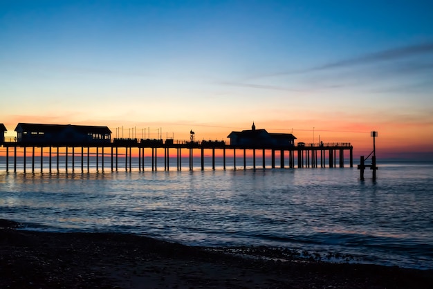 Lever de soleil sur la jetée de Southwold