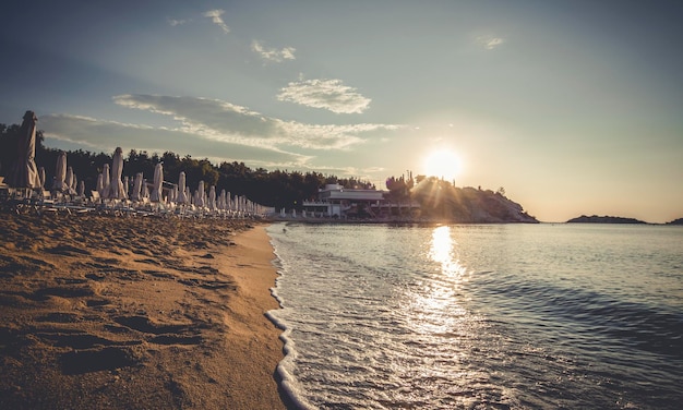 Lever de soleil sur la plage