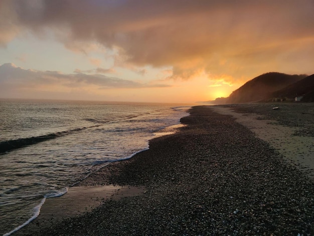 Lever de soleil sur la plage