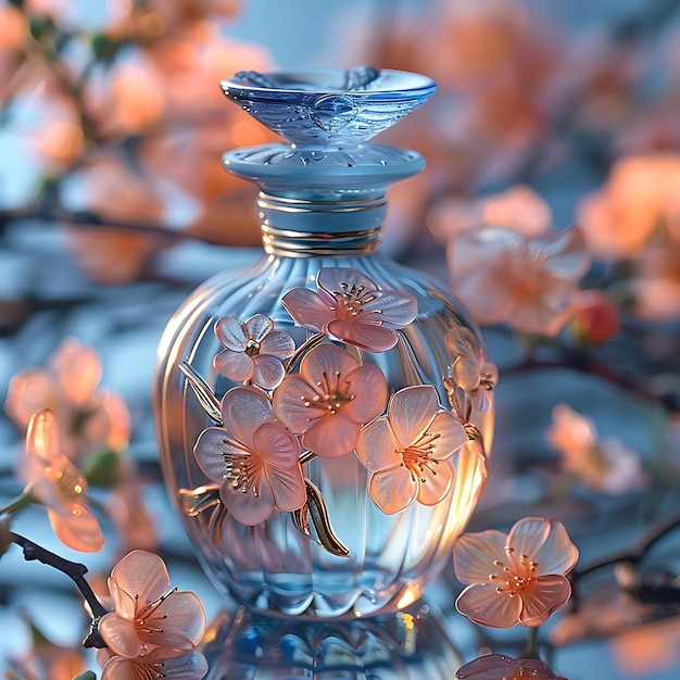 Élevez vos sens captivant parfum pastel élégance et luxe beauté florale dans chaque bouteille