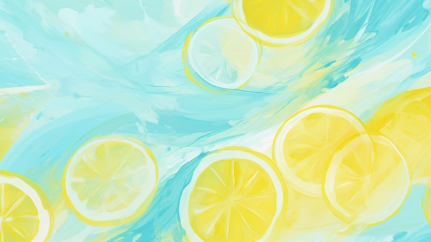 Élevez votre décor avec notre papier peint à motifs abstraits jaune citron et bleu ciel Ce design joyeux et ludique ajoute une touche vibrante à n'importe quelle pièce créant une atmosphère animée et accueillante