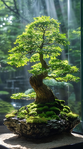 Élevez votre espace avec la nature Touchez des terrariums uniques Des arbres bonsais Mousse Art et plus au Japon