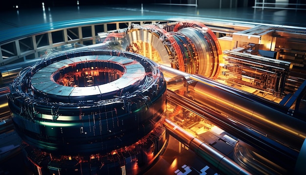 Photo le lhc du noyau du synchrotron