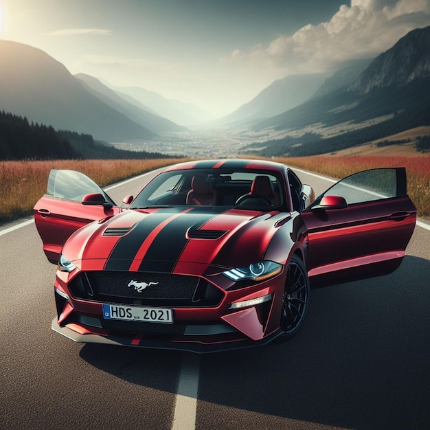 Libérez la bête, une vitrine d'images captivantes de la présence puissante de la Ford Mustang GTS.