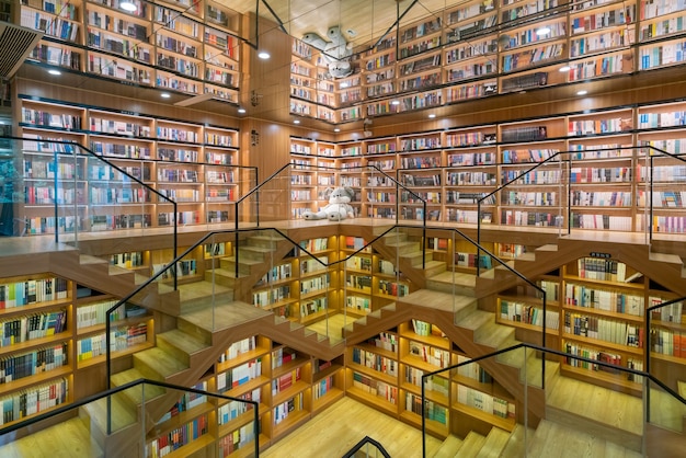 Photo librairie angel, une librairie à hangzhou, chine.