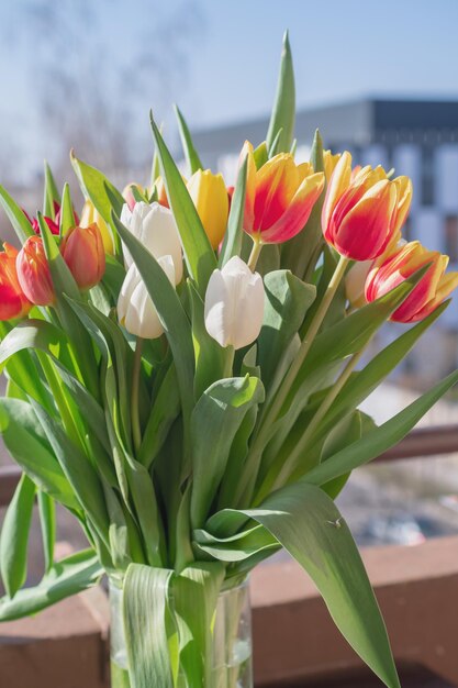 Libre d'un bouquet de tulipes