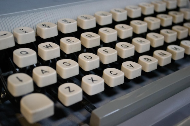 Libre de clés de machine à écrire vintage antique