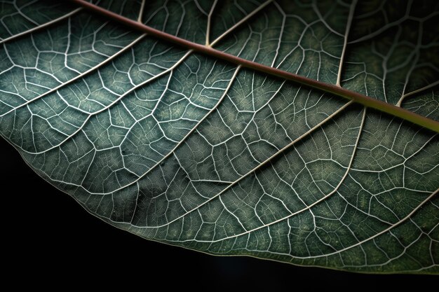 Libre de feuilles de plantes avec des motifs complexes et délicats visibles