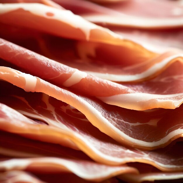 Libre de fines tranches de prosciutto cuisine italienne