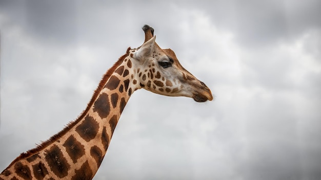 Libre d'une girafe dans l'environnement naturel