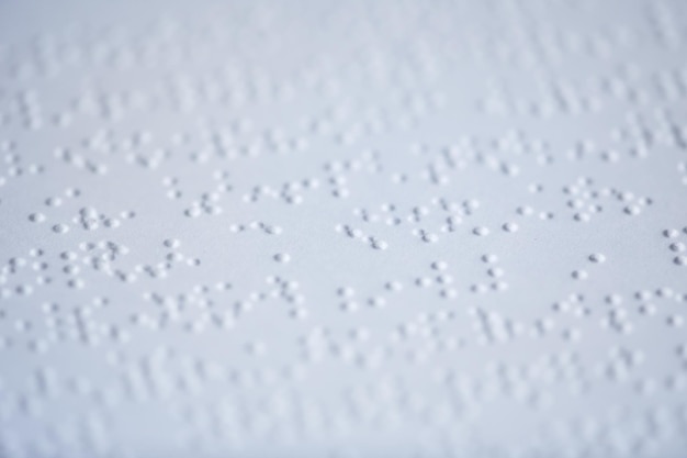 Photo libre de livre braille tactile