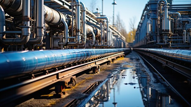 Libre de pipelines industriels autour d'un facteur