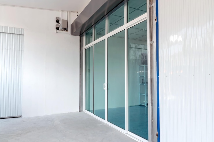 Photo libre de portes coulissantes en verre