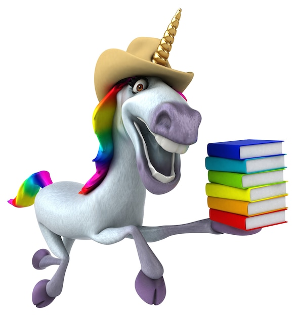 Licorne amusante - Illustration 3D