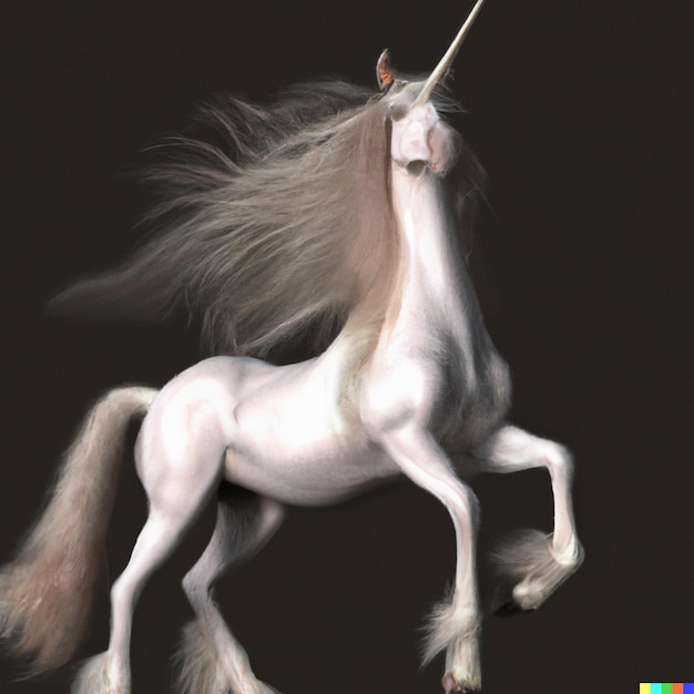 Licorne blanche 3D